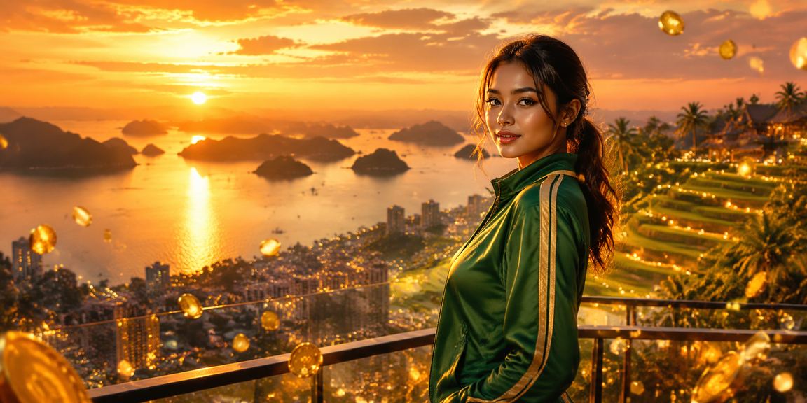 Suasana festival bonus VIP casino dengan pencahayaan meriah dan hadiah eksklusif untuk member setia